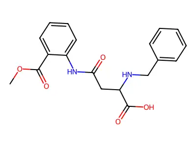 2-(Benzylamino)-3-{[2-(methoxycarbonyl)phenyl]carbamoyl}propanoic acid structure
