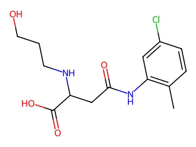 4-((5-Chloro-2-methylphenyl)amino)-2-((3-hydroxypropyl)amino)-4-oxobutanoic acid structure