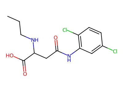 4-(2,5-Dichloroanilino)-4-oxo-2-(propylamino)butanoic acid structure