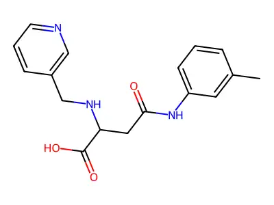 4-(3-Methylanilino)-4-oxo-2-(pyridin-3-ylmethylamino)butanoic acid structure