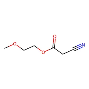 2-Methoxyethyl cyanoacetate structure