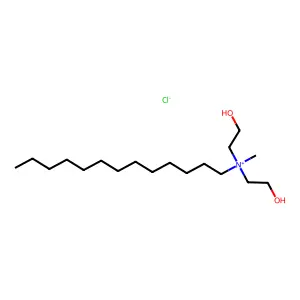 Ammonium, bis(2-hydroxyethyl)methyltridecyl-, chloride structure