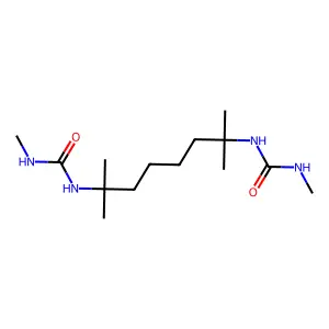 Urea, 1,1'-(1,1,6,6-tetramethylhexamethylene)bis(3-methyl- structure