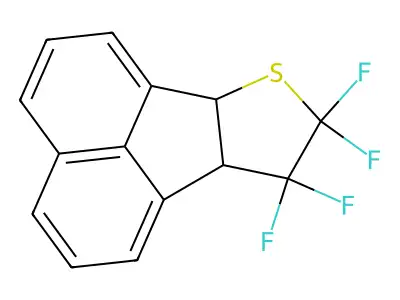 Acenaphtho(1,2-b)thiophene, 6b,8,9,9a-tetrahydro-8,8,9,9-tetrafluoro- structure