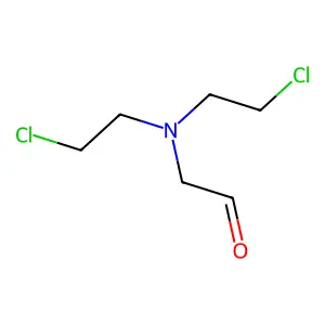 Acetaldehyde, 2-(bis(2-chloroethyl)amino)- structure