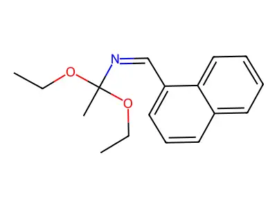 N-(2,2-diethoxyethyl)-1-naphthalen-1-ylmethanimine structure
