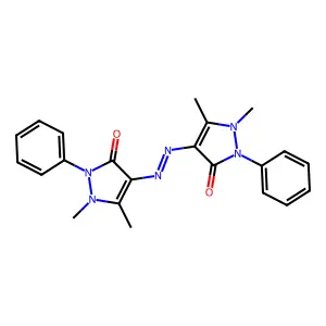 4-(4-Antipyrylazo)-1-phenyl-3-methyl-5-pyrazolone structure