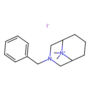 3-Aza-9-azoniabicyclo(3.3.1)nonane, 3-benzyl-9,9-dimethyl-, iodide structure