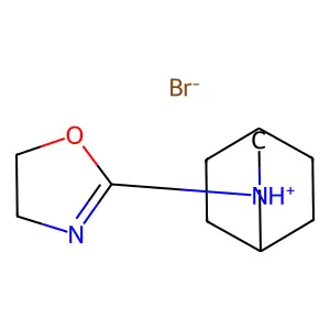 3-Azabicyclo(3,2,2)nonane, 3-(2-oxazolin-2-yl)-, hydrobromide structure