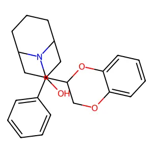 9-Azabicyclo(3.3.1)nonan-3-ol, 9-(1,4-benzodioxan-2-ylmethyl)-3-phenyl- structure