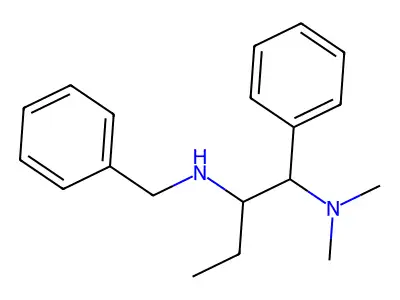 Phenethylamine, N-benzyl-beta-(dimethylamino)-alpha-ethyl- structure