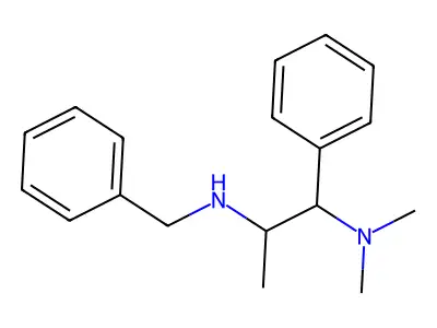 Phenethylamine, N-benzyl-beta-(dimethylamino)-alpha-methyl- structure