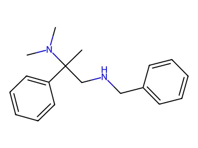 Phenethylamine, N-benzyl-beta-(dimethylamino)-beta-methyl- structure