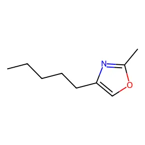 2-Methyl-4-Pentyloxazole structure