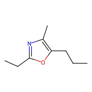 2-Ethyl-4-methyl-5-propyloxazole structure