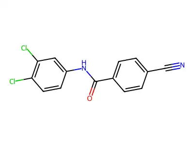 4-cyano-N-(3,4-dichlorophenyl)benzamide structure