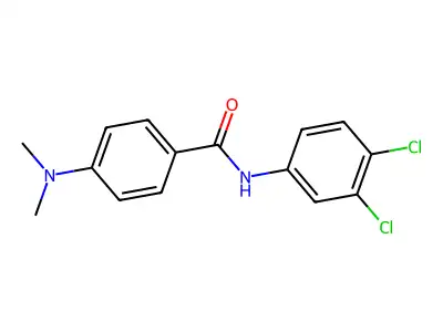 N-(3,4-dichlorophenyl)-4-(dimethylamino)benzamide structure