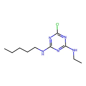 1,3,5-Triazine-2,4-diamine, 6-chloro-N2-ethyl-N4-pentyl- structure