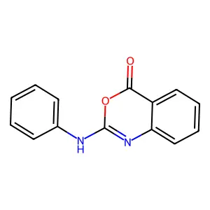 2-Anilino-4H-3,1-benzoxazin-4-one structure