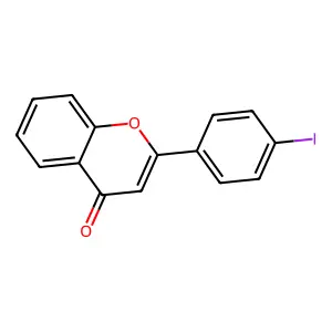 4'-Iodoflavone structure