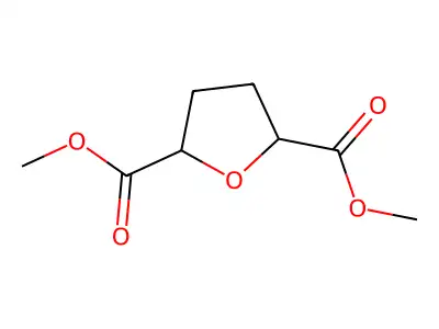 2,5-Furandicarboxylic acid, tetrahydro-, dimethyl ester structure