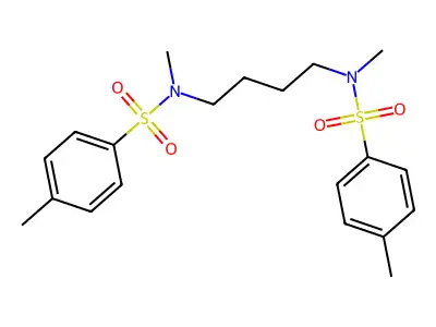 Benzenesulfonamide, N,N'-1,4-butanediylbis[N,4-dimethyl- structure