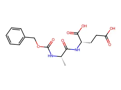 2-[2-(Phenylmethoxycarbonylamino)propanoylamino]pentanedioic acid structure