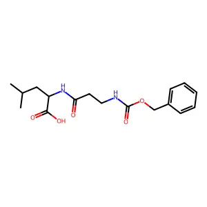 Z-BETA-Ala-Leu-OH structure