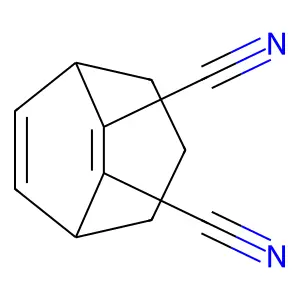 2,3-Dicyanobicyclo(2.2.3)nona-2,5-diene structure