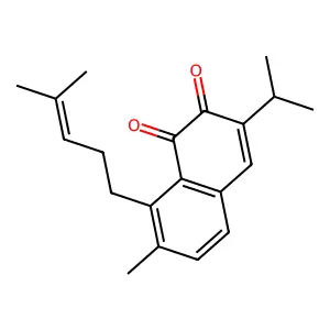 7-Methyl-8-(4-Methylpent-3-Enyl)-3-Propan-2-Ylnaphthalene-1,2-Dione structure