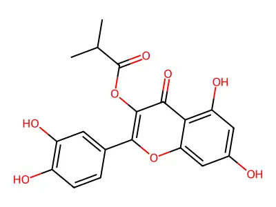 Quercetin 3-isobutyrate structure