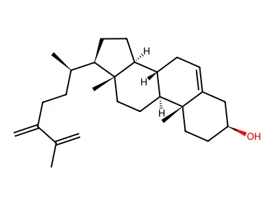 Ergosta-5,24(28),25-trien-3-ol structure