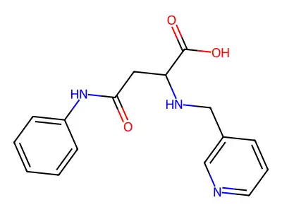 4-Oxo-4-(phenylamino)-2-((pyridin-3-ylmethyl)amino)butanoic acid structure