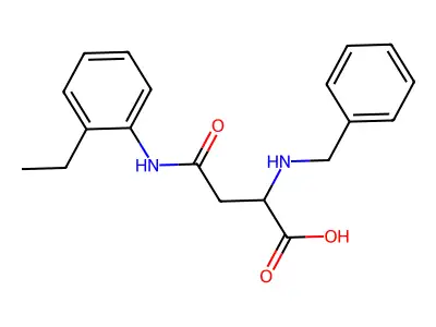 2-(benzylamino)-3-[(2-ethylphenyl)carbamoyl]propanoic Acid structure