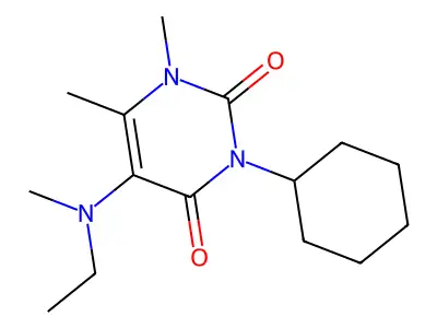 3-Cyclohexyl-1,6-dimethyl-5-(propylamino)pyrimidine-2,4-dione structure