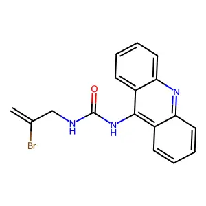 Urea, 1-(9-acridinyl)-3-(2-bromoallyl)- structure