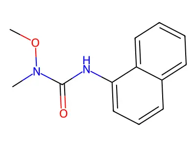 Urea, 1-methoxy-1-methyl-3-(1-naphthyl)- structure