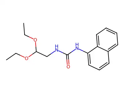 Urea, 1-(1-naphthyl)-3-(2,2-diethoxyethyl)- structure