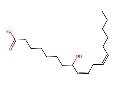 8-羟基十八碳-9,12-二烯酸 structure
