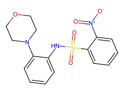 (2-Morpholin-4-ylphenyl)((2-nitrophenyl)sulfonyl)amine structure