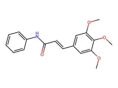 Cinnamanilide, 3,4,5-trimethoxy- structure