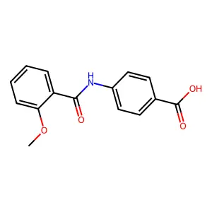 4-[(2-Methoxybenzoyl)amino]benzoic acid structure