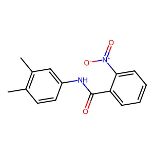 N-(3,4-dimethylphenyl)-2-nitrobenzamide structure