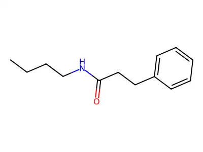 N-butyl-3-phenylpropanamide structure