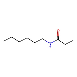 Propanamide, N-hexyl- structure
