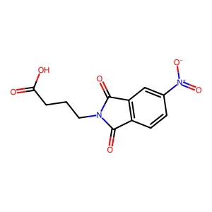4-nitro-N-(3-carboxypropyl)phthalimide structure