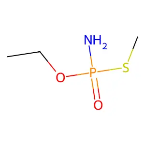 O-Ethyl S-methyl phosphoramidothioate structure