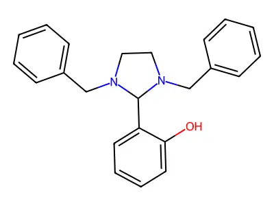 2-(1,3-Dibenzylimidazolidin-2-yl)phenol structure