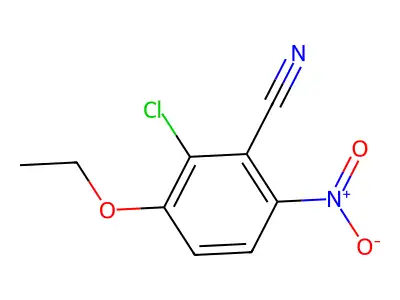 2-Chloro-3-ethoxy-6-nitrobenzonitrile structure