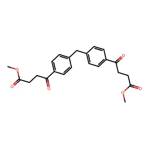 4,4'-Methylenebis(methyl 3-benzoylpropionate) structure